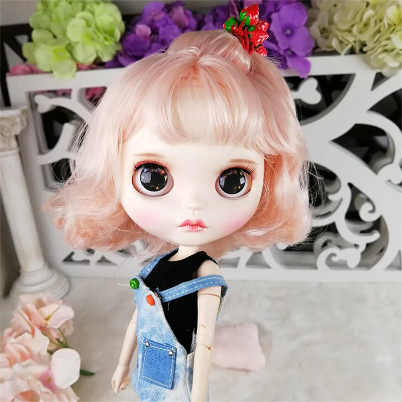 Хорошее качество Blyth 30 см 1" тело шарнир Кукла свободно настроить BJD кукла с джинсами Комбинезоны и мода короткий завиток волос горячий подарок