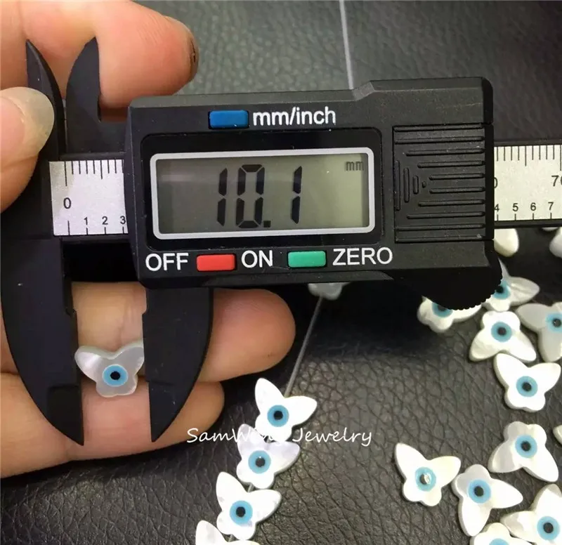 30 шт Бабочка с голубыми глазами Сыпучие шарики бусины швабра глаз шарик Прямая