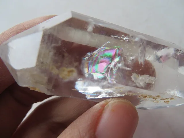 AAA супер прозрачный кварцевый кристалл алмаз херкимера с большими радужными