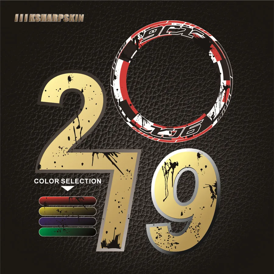 4X мотоцикла стикеры украшения внутренний и внешний обод колеса наклейка полоса