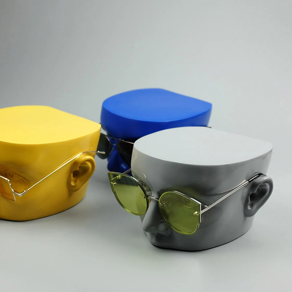 Полускриншот настенный головной убор дисплей для очков FRP голова манекен