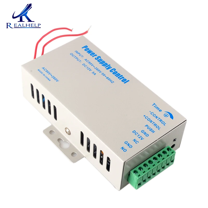 Защита от перегрузки двери источник питания с контролем доступа 12V 5A высокое