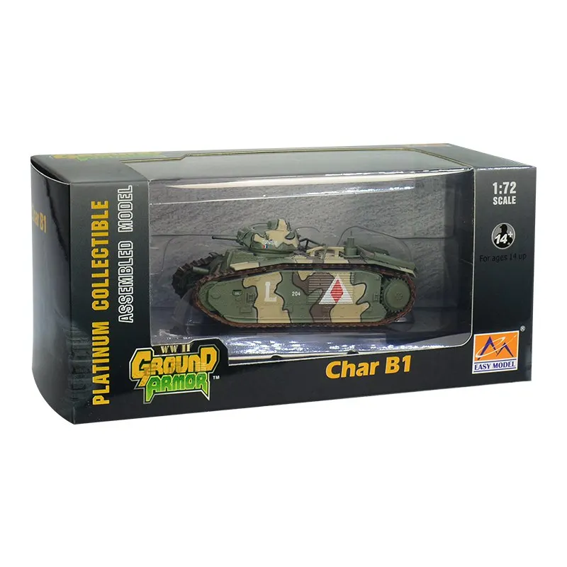Предварительно встроенный 1/72 масштабе Char B1 французский Средний бак пробойник