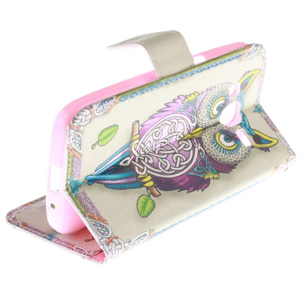 Чехол книжка из искусственной кожи с подставкой для Samsung Galaxy Core Prime Lte G360 G360H G360G