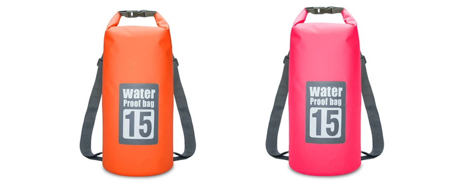 5L/10L/15L/20L Водонепроницаемый сухой мешок сумка для хранения сумка для плавания Каякинг каноэ Рыбалка двойные ремни