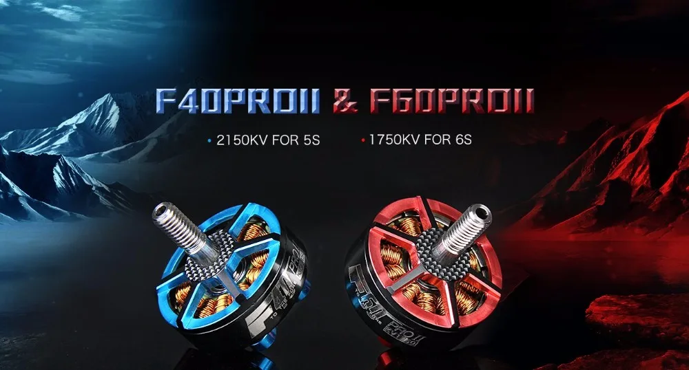 Новый T motor F40 PRO II 2150KV синий/F60 1750KV красный FPV Бесщеточный Электрический Мотор