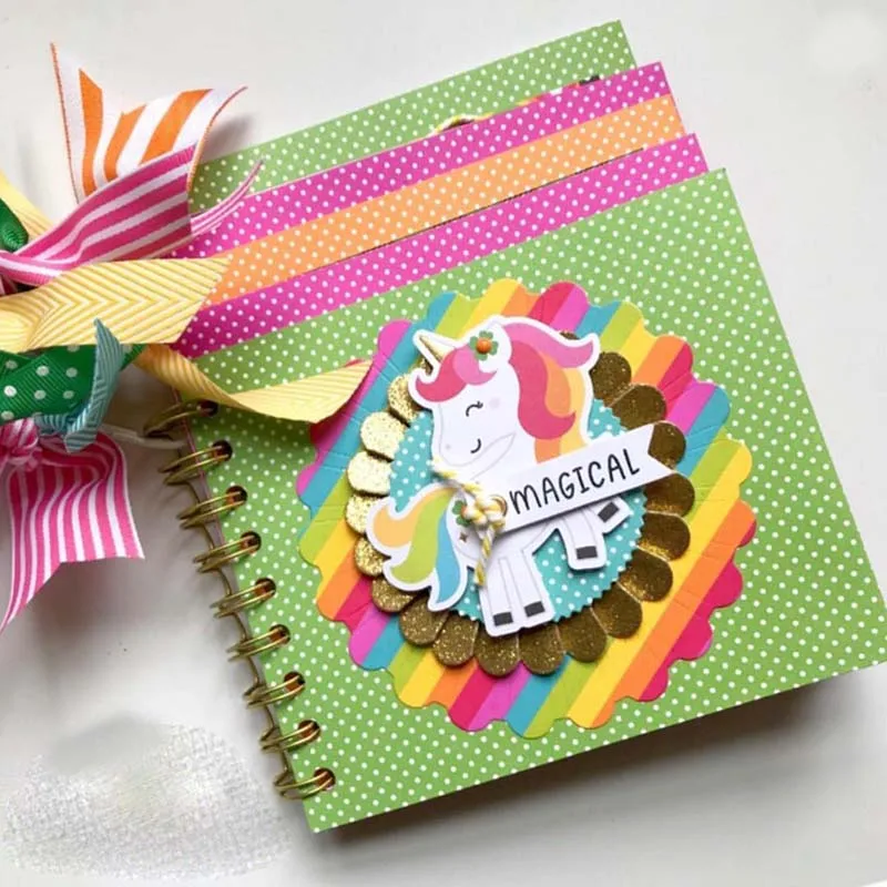 Единорог металлический Трафаретный вырубной штамп штампы трафарет для DIY