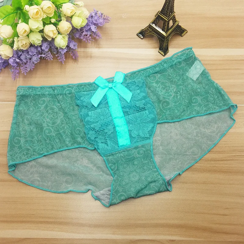 Techome модные пикантные Для женщин Трусики брифы бренд Кружево Нижнее Бельё для