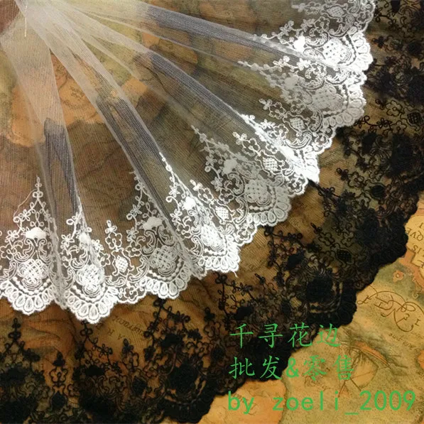 5 ярдов/партия кружевная ткань ширина 18 см|lace trim|lace fabric whitelace |