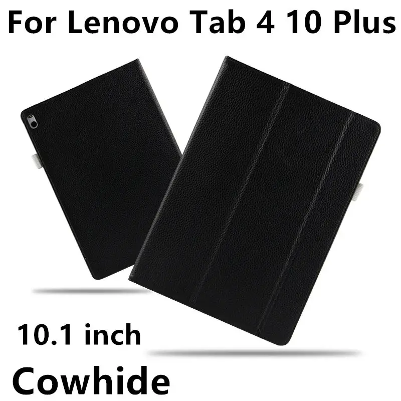 Чехол из воловьей кожи для Lenovo Tab 4 10 Plus натуральная кожа Tab410plus защитная защита