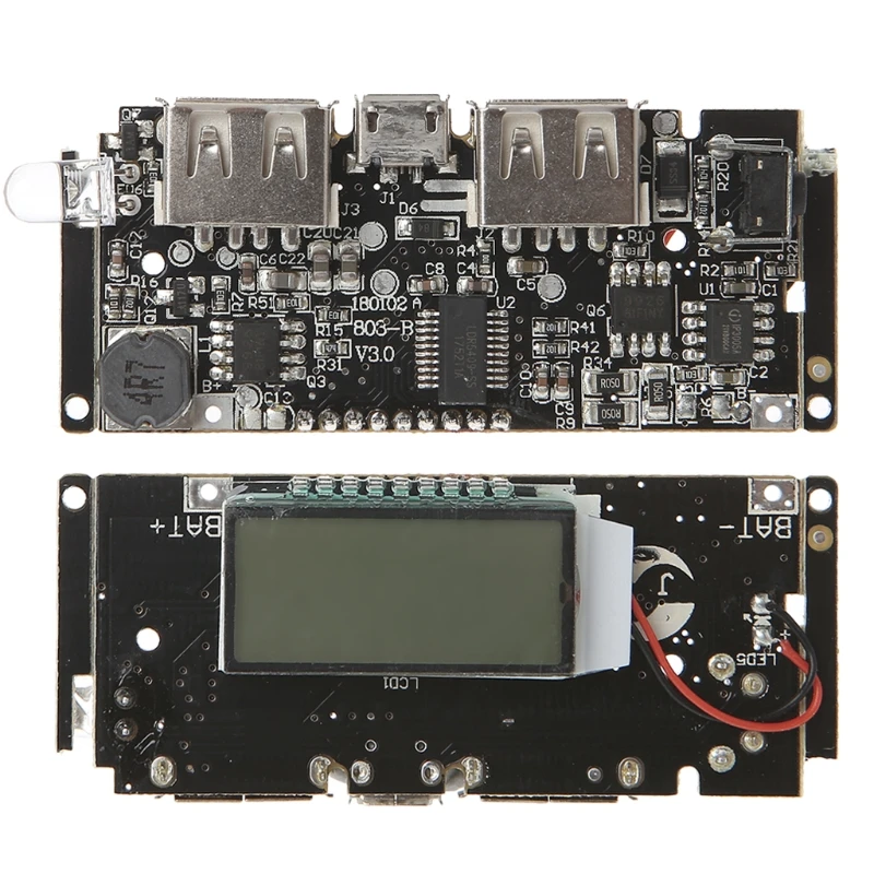 Новинка, 1 шт., 2-USB 5V 2.1A мобильный Мощность банка 18650 Батарея Зарядное устройство доска Цифровой модуль lcd электронный Компоненты