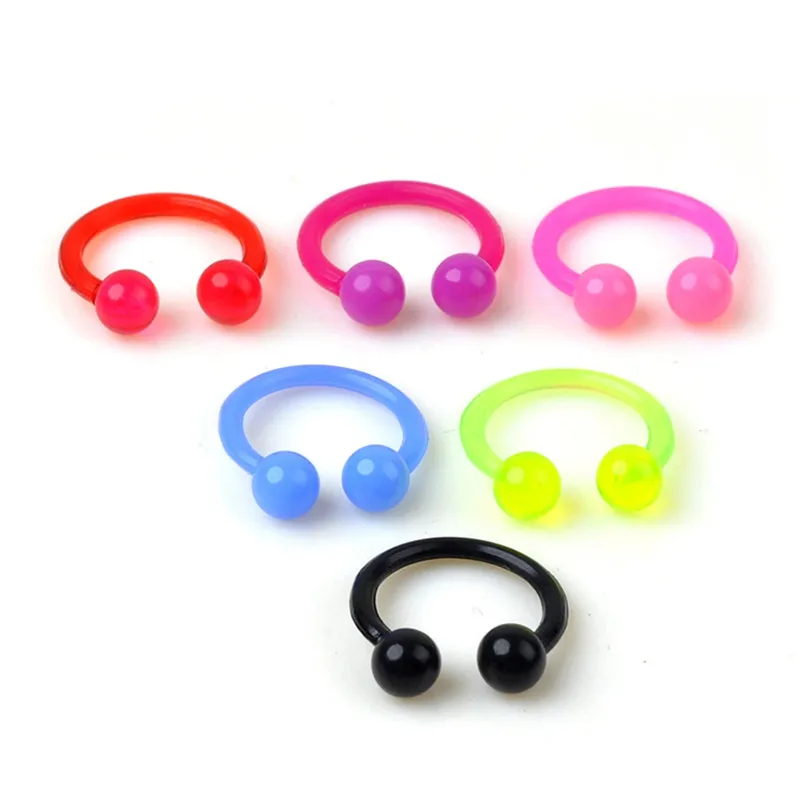 Разноцветные акриловые кольца 10 шт./компл. отправляются случайным образом для