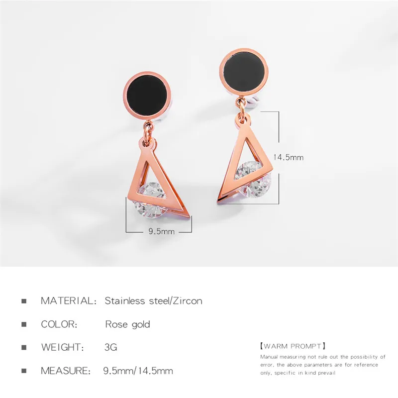 Кристаллами от Swarovski Треугольники серьги панк акриловые стержня для Для женщин