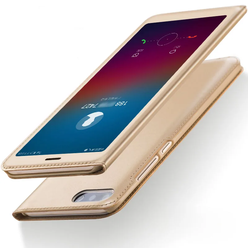 GodGift Huawei Y7 Prime 2018 Роскошный чехол для из искусственной кожи Y 7 защитные флип чехлы