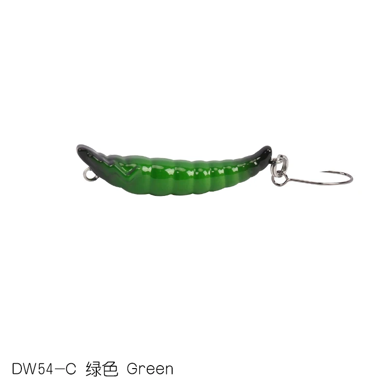TSURINOYA DW54 35 мм 2,4g опускается на дно приманка для рыбалки карандаш насекомых приманка жесткая червь искусственная наживка; форель - Цвет: DW54-C