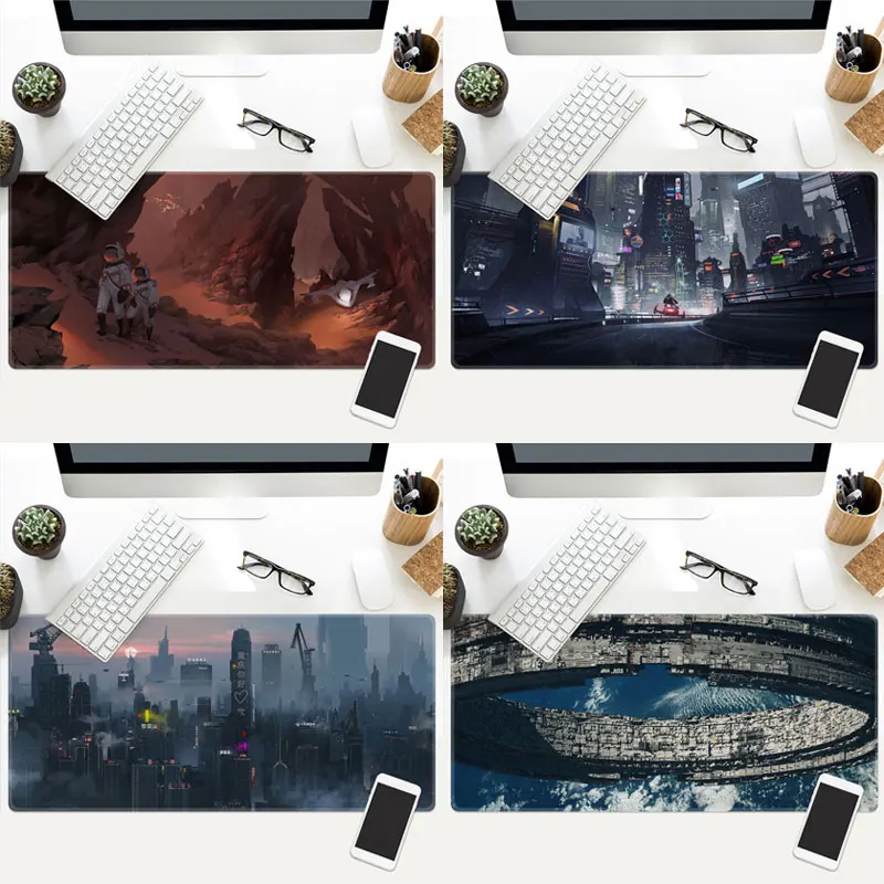 Игровой коврик для компьютерной мыши mechaniacl клавиатура ПК lick edge Нескользящая