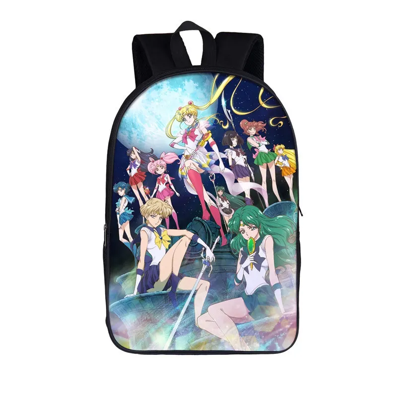 16sailormoon010 Японский аниме Сейлор Мун принт рюкзак для девочек-подростков детские школьные сумки мультфильм луна Дети школьный рюкзак сумки для книг - Цвет: 16sailormoon010