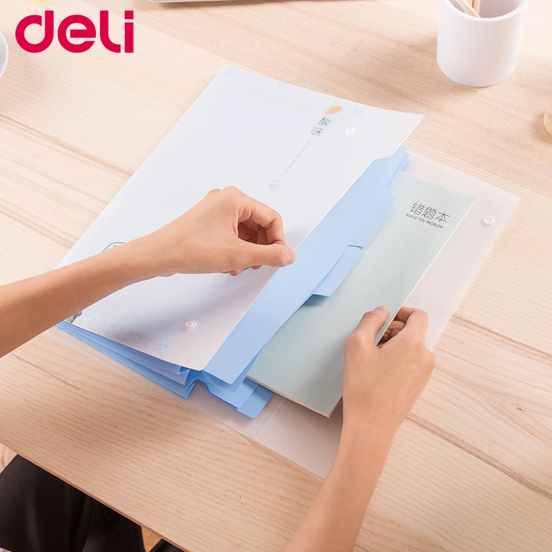Deli 1 шт. расширяющийся кошелек kawaii 5 чехлов папка для файлов продукты наполнения