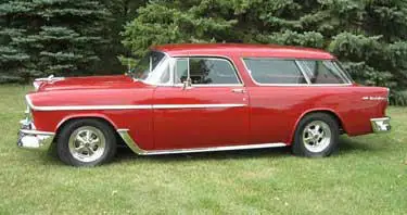 Специальный литой металл 1/32 1955 Nomad Chevrolet Винтаж автомобиль Настольный дисплей Коллекция Модель