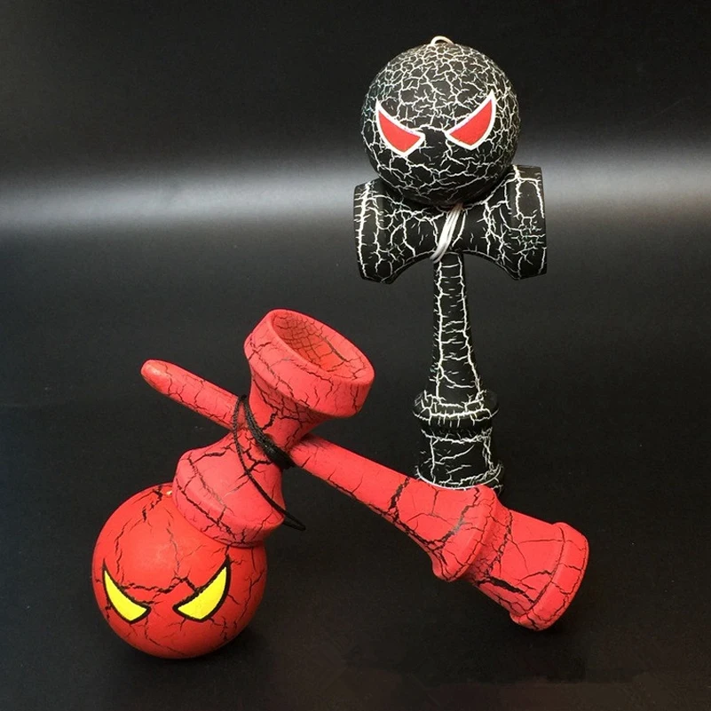 1 шт. деревянный полный трещин Профессиональный Kendama мультфильм умелый Джамбо паук кендама на открытом воздухе жонглирование игры мяч игрушки для подарка