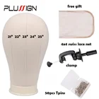 Голова-манекен Plussign, холщовая, с зажимом, подставка для париков, 21-25 дюймов