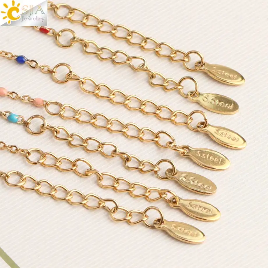 Браслет CSJA Infinity 8 из нержавеющей стали для женщин 2020 браслеты Delica золотистые