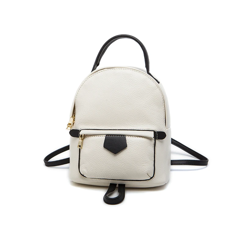 Мини-рюкзак черный 2017 Новый стиль Женская сумка кожаная Ретро задняя Сумка