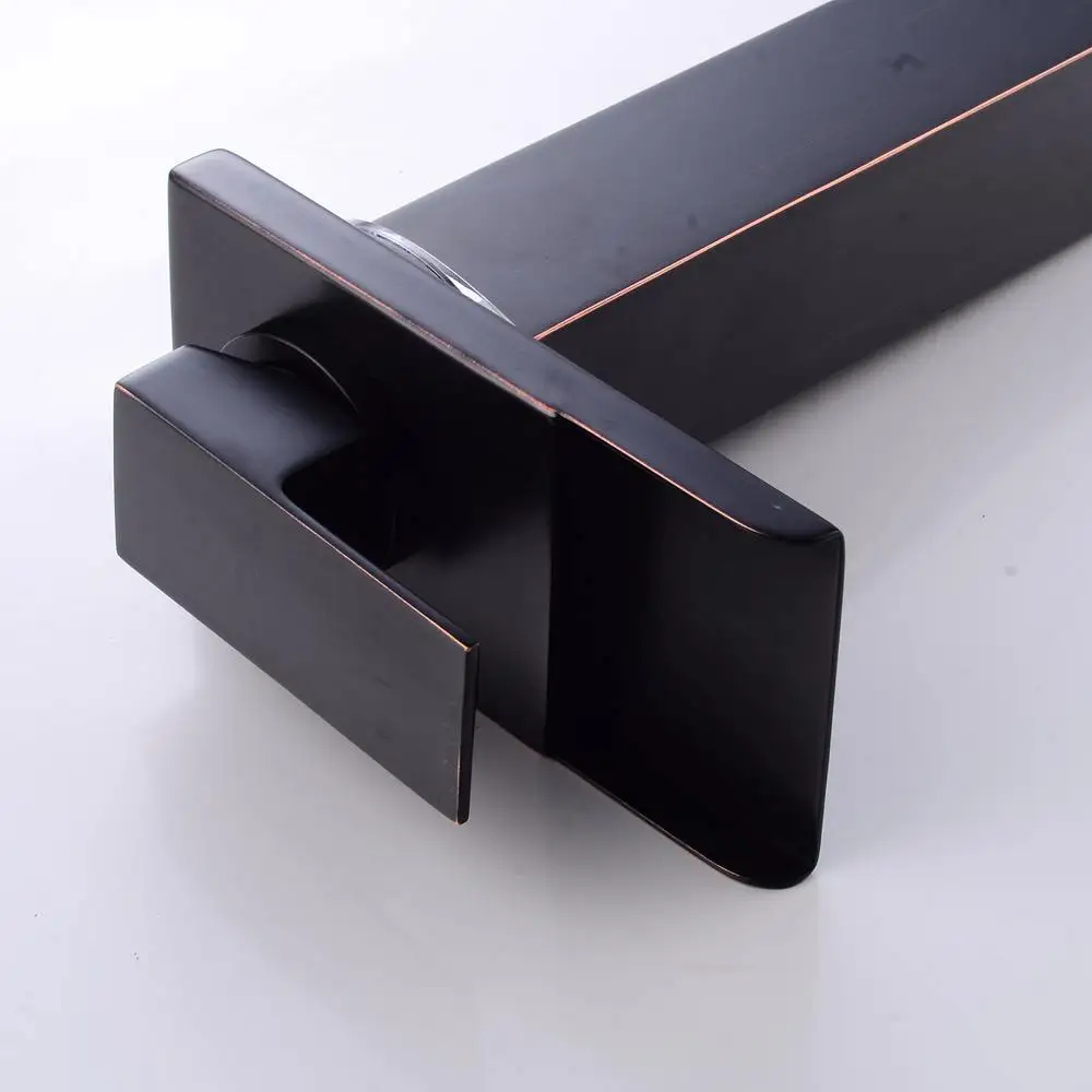 Светодиодный Водопад смеситель для раковины с контролем температуры воды