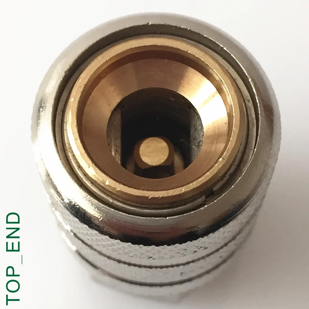 Открытые торцевые наконечники никелированные латунные воздушный патрон резьба