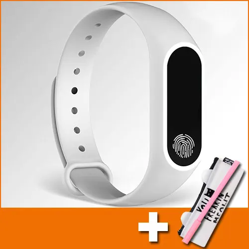 white with gift Электронные умные часы, детские часы для девочек и мальчиков, умные часы, детский спортивный браслет, умный браслет, фитнес-трекер с подарком - Цвет: white with gift