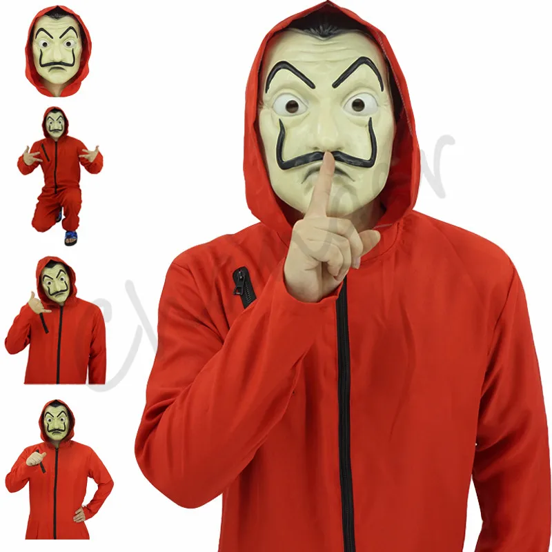 Костюм La Casa De Papel костюм Сальвадора Дали из фильма бумажный дом косплей костюмы на
