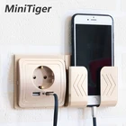 Штепсельная розетка Minitiger с двойным USB разъемом, штепсельная вилка европейского стандарта, 2 А, настенное зарядное устройство, Электрический Настенный адаптер для зарядки USB