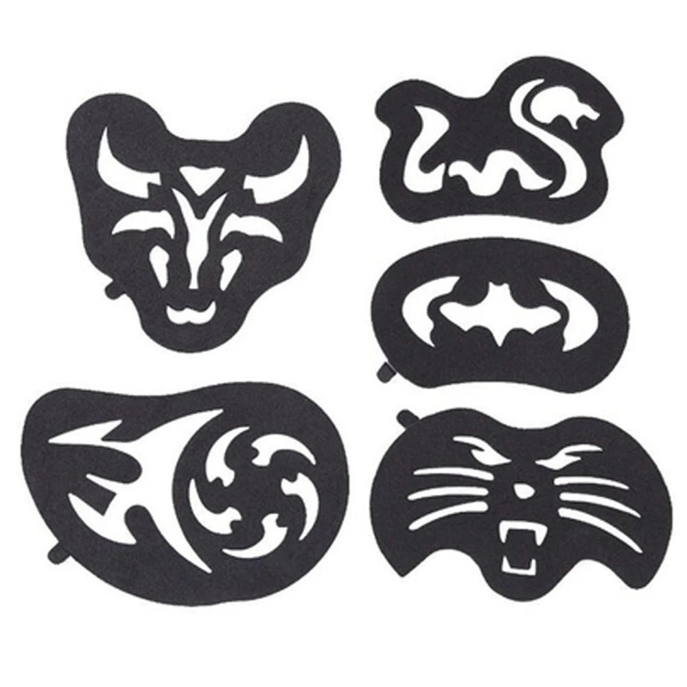 25 шт./компл. шаблон татуировки волос резные мужские узоры салон парикмахерские