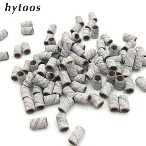 HYTOOS 100Pcs/set White Nail Art Sanding Bands Pedicure Tools Electric Drill Accessories Foot Care P in USA (United States)