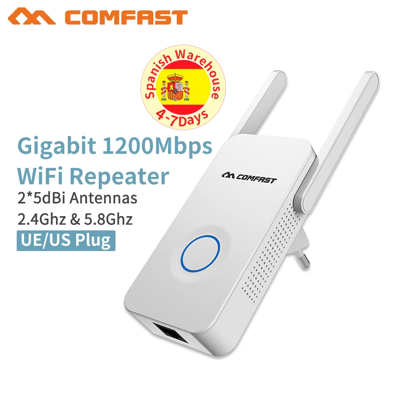 COMFAST CF WR752AC Беспроводной Wi Fi маршрутизатор Ретранслятор 1200 Мбит/с 802.11ac Сетевой