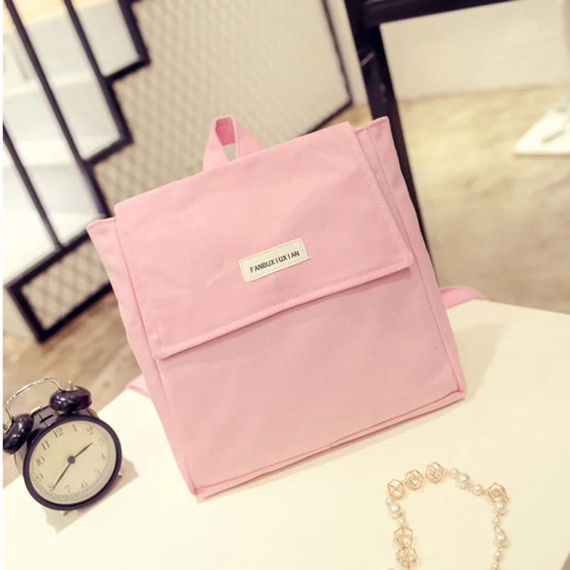 Бесплатная Доставка Real Photo 2017 Холст Рюкзак Дешевые Женщины Студенты Рюкзаки