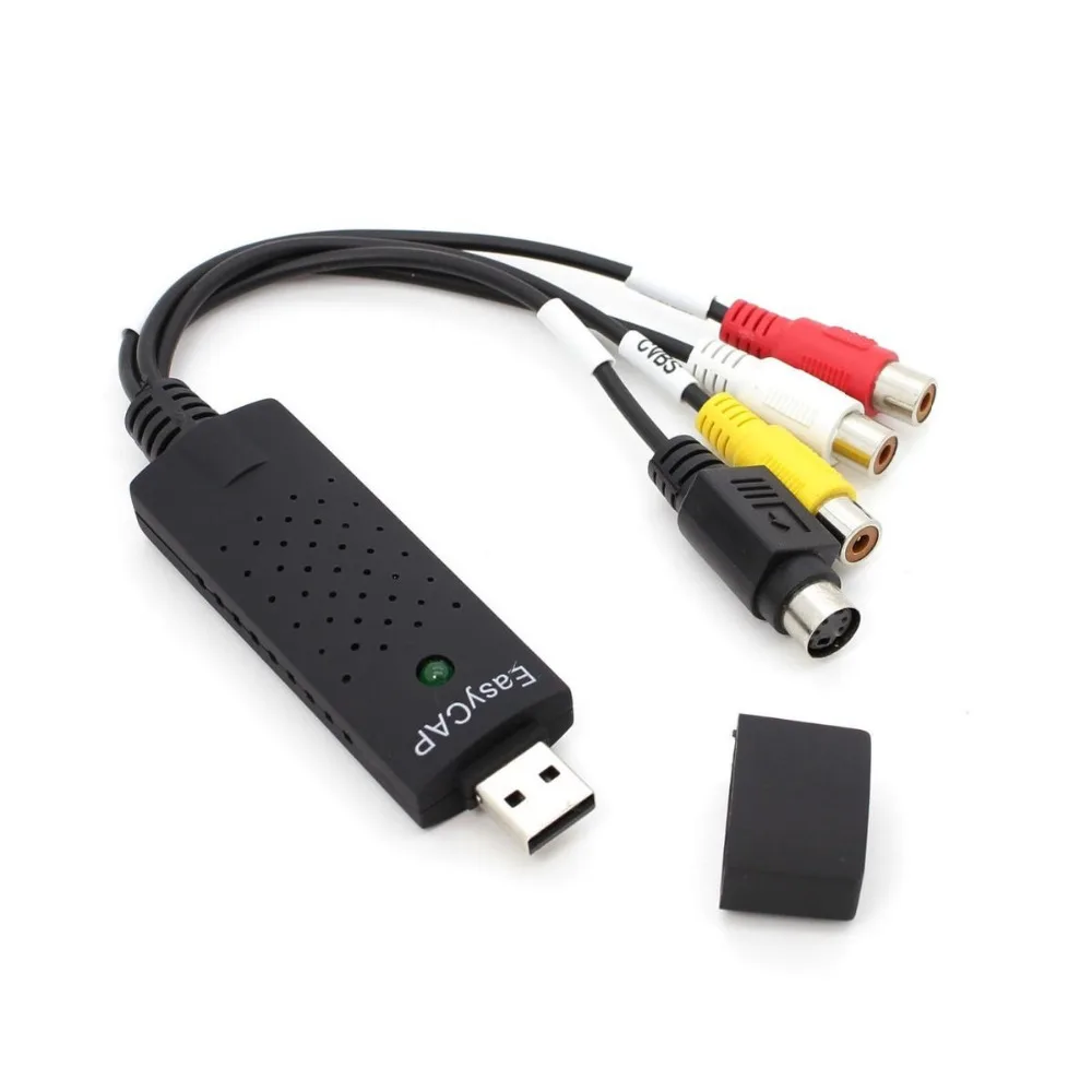 Easycap USB 2.0 аудио видео VHS к DVD конвертер адаптер карты захвата для Win7 / 8 бесплатная