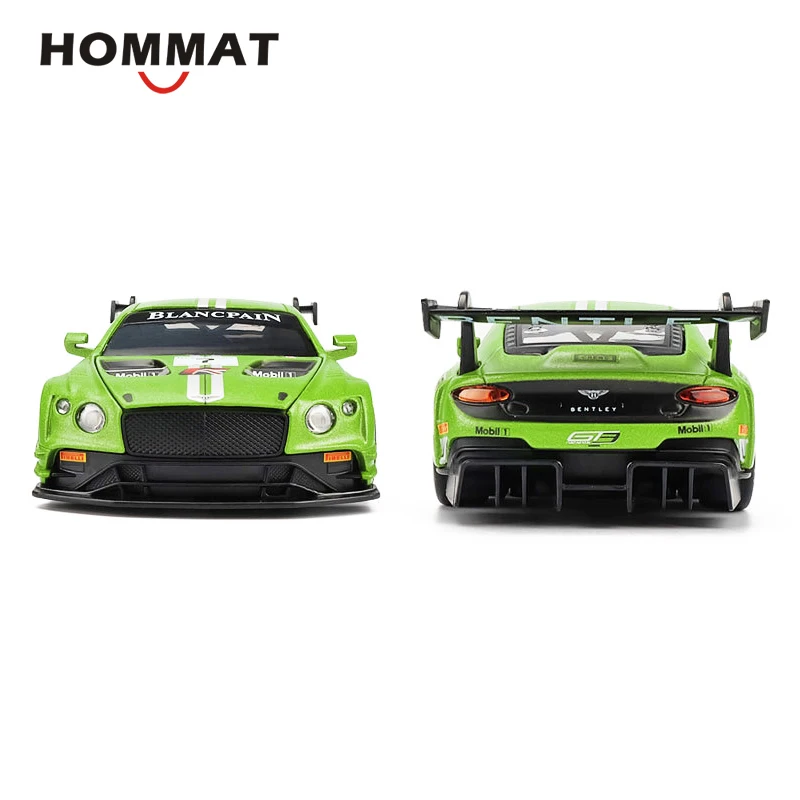 Модель гоночного автомобиля HOMMAT в масштабе 1:32 Bentley Continental GT3 литой игрушечный