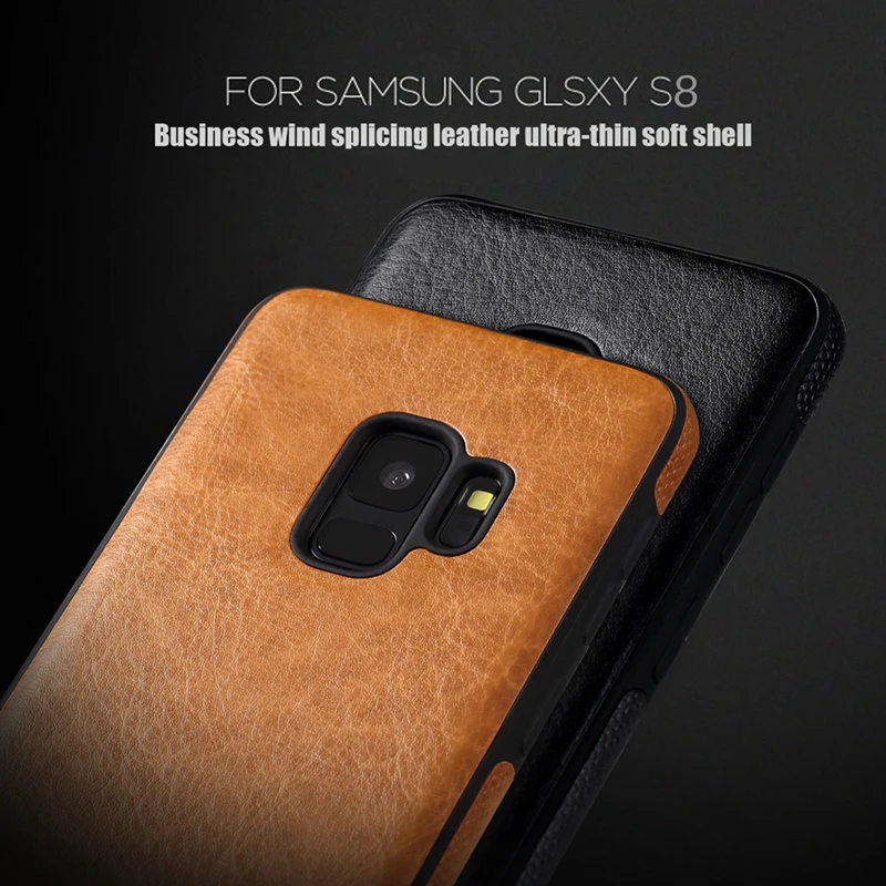 Luxury Leather Phone Cover Case For Samsung Galaxy S9 Plus S8 S7 Edge Fitted Funda |