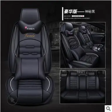 Кожаный чехол на сиденья для автомобиля всесезонный универсальный