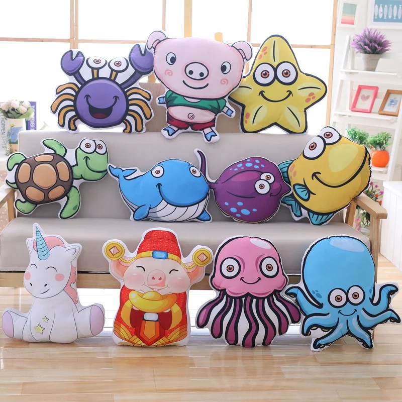 Kawaii с животными из мультфильмов для подушки мягкая плюшевая игрушка Болстер