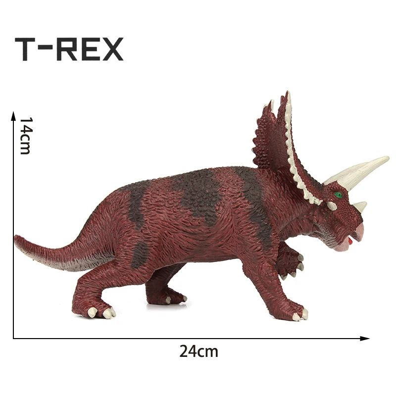 T REX животное Юрского периода реального Цвет моделирования пентацератопс модель