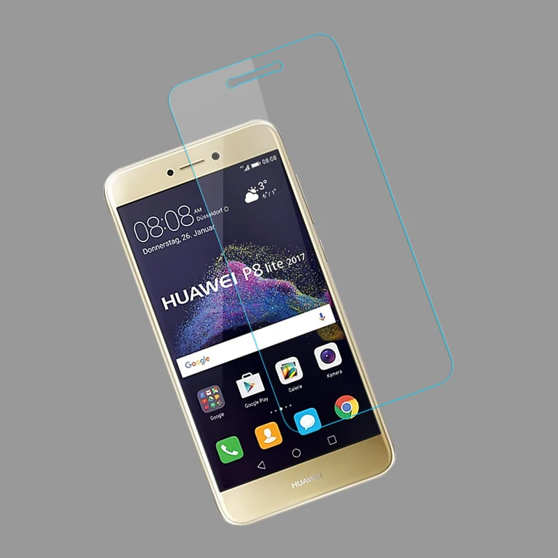 2.5D высококачественное закаленное стекло для Huawei p8 Lite 2017 протектор экрана