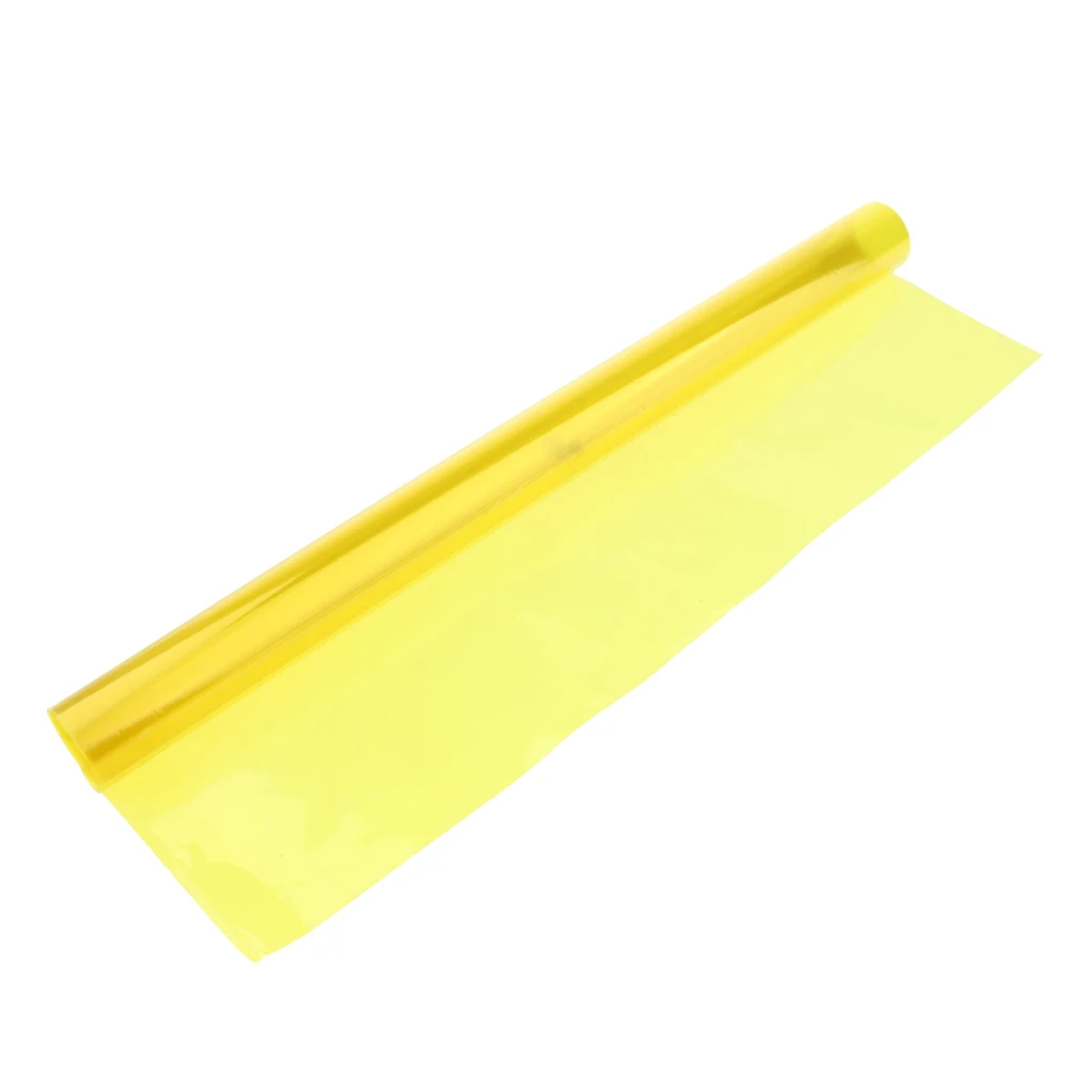 Yellow 40*50 см 15,7*19,7 'бумажные гели цветной фильтр прозрачные цветные пластиковые листы для сценический светильник ing Рыжий светильник - Цвет: Yellow