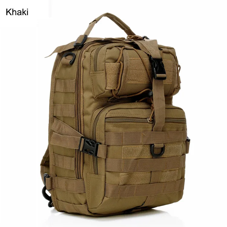 Khaki 20л Тактический штурмовой пакет военный слинг рюкзак армейский Molle водонепроницаемый EDC рюкзак сумка для наружного туризма кемпинга охоты XA1A - Цвет: Khaki