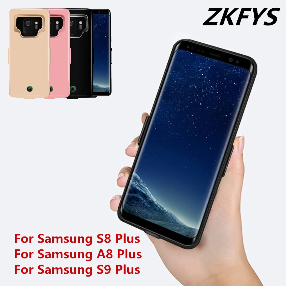 7000 мАч зарядное устройство чехол для Samsung Galaxy S9 S8 A8 Plus аккумулятора Power Bank крышка