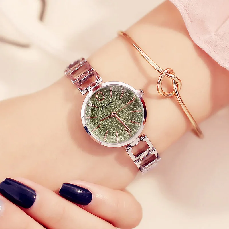 KIMIO многоцветный маленький циферблат Часы Дамская мода Повседневное часы