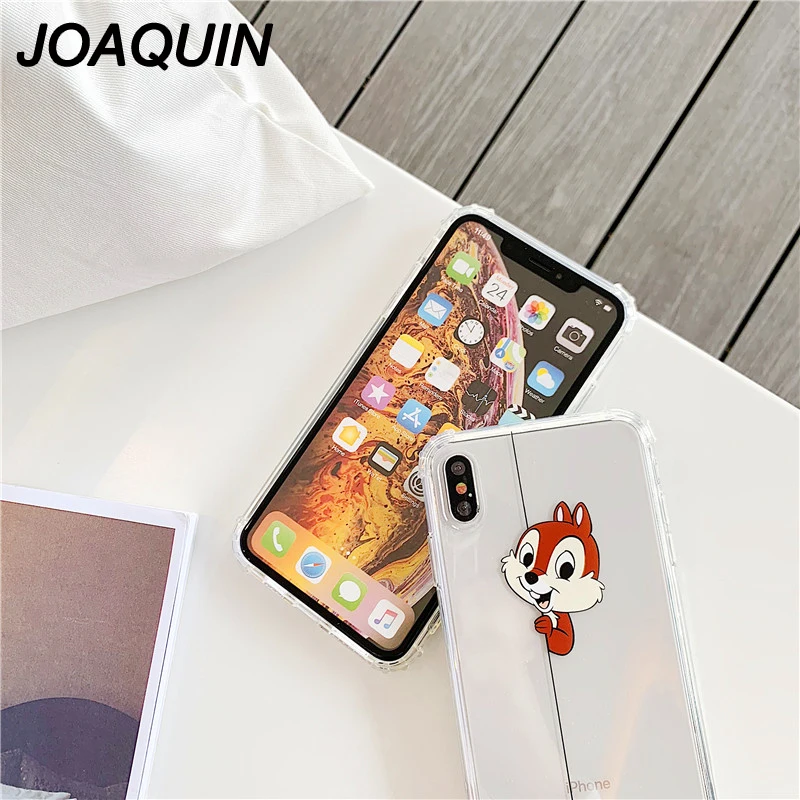 Cute Squirrel Phone Case For iphone 7 Cartoon Chip Dale Coque 6 6S 8 Plus XS MAX XR Soft TPU Back Cover 2019 New |