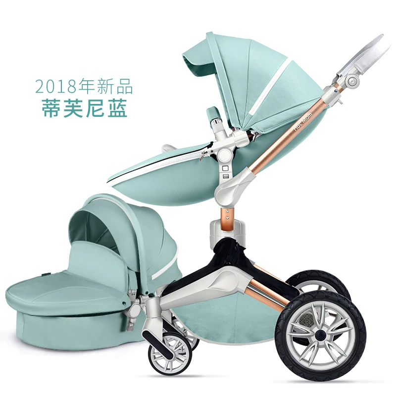 Детская коляска 2 в 1 с люлькой и золотистой рамкой|stroller with bassinet|stroller babystroller stroller |