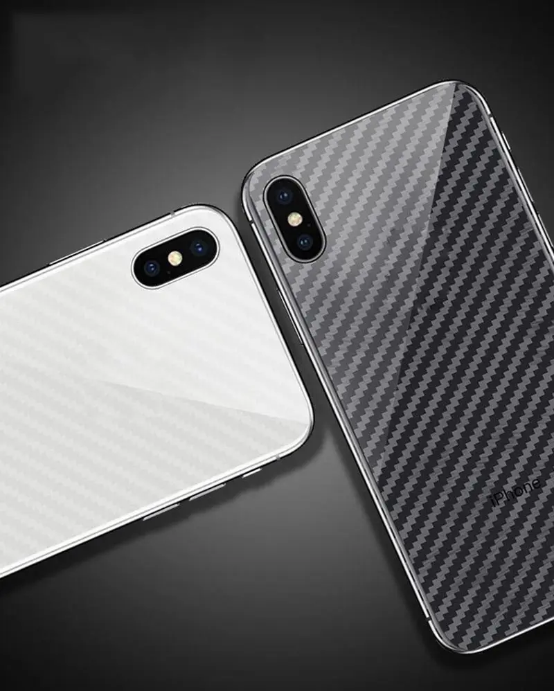 Suntaiho 3D углеродное волокно задний экран протектор для iPhone XS MAX XR XS для iPhone 7 plus 8X6 задняя крышка Защитная пленка